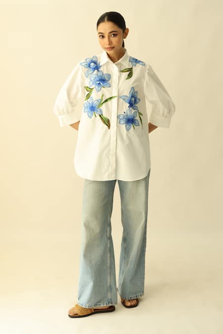 Studio Moda India Lily Embroidered Shirt 