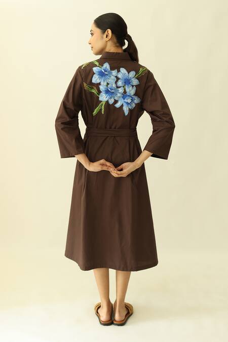 Studio Moda India The Floradusk Embroidered Dress 