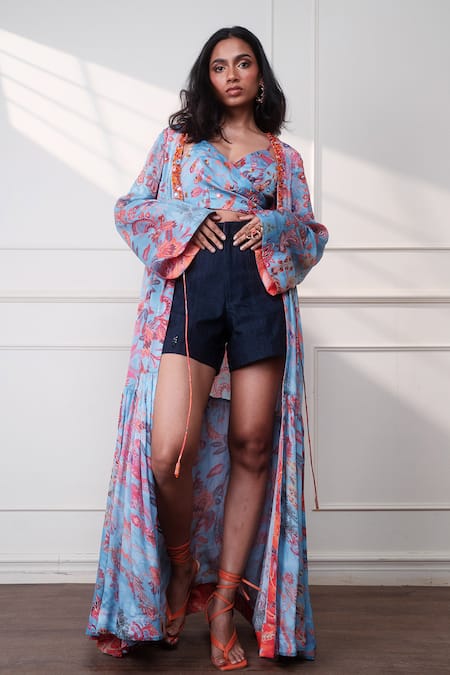 Style Junkiie Icy Bloom Cloud Duster 
