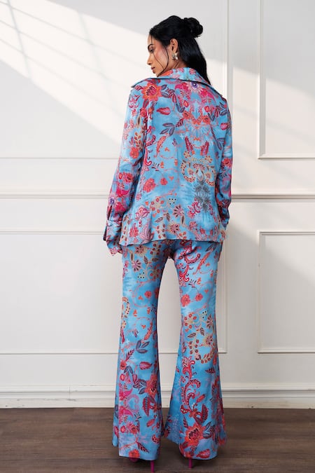 Style Junkiie Icy Bloom Wrap Shirt 