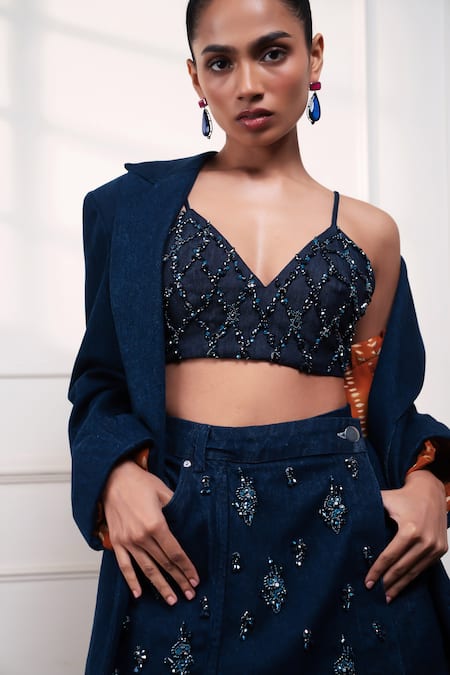 Style Junkiie Neel Jashn Embroidered Bustier 