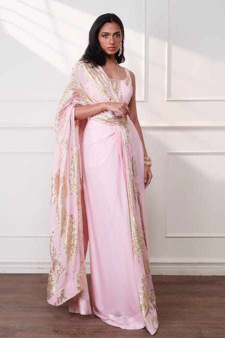 Style Junkiie Petal Paisley Draped Saree 