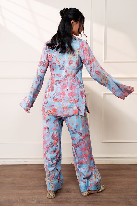 Style Junkiie Icy Bloom Farsi Kurta 