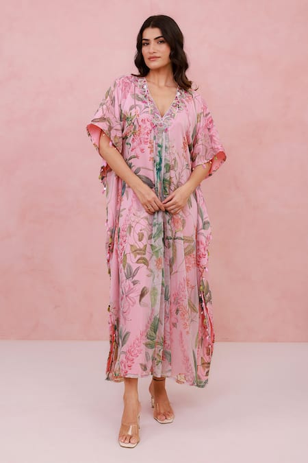 Aroop Shop India Floral Printed Kaftan  
