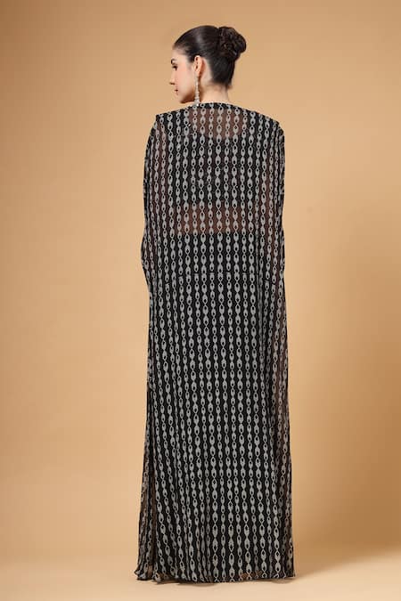 Gazab by Miku Kumar Arzoo Printed Cape Palazzo Set 