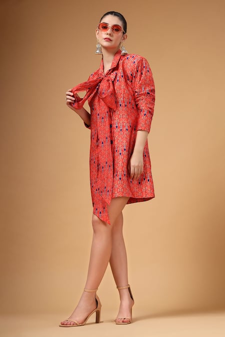Gazab by Miku Kumar Meera Bow Jacket Dress 