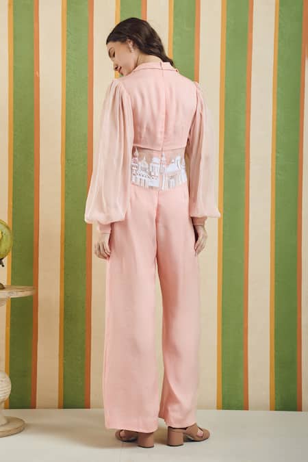 Orthodox Clerestory Architectural Embroidered Jumpsuit 