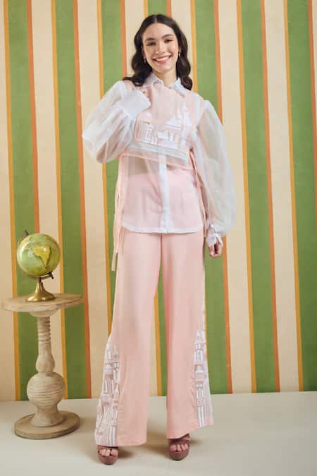 Orthodox Linear Structure Threadwork Trouser 