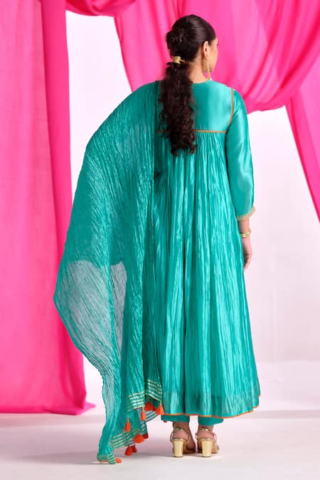 Almaari By Pooja Patel Rangsetu Embroidered Anarkali Set 