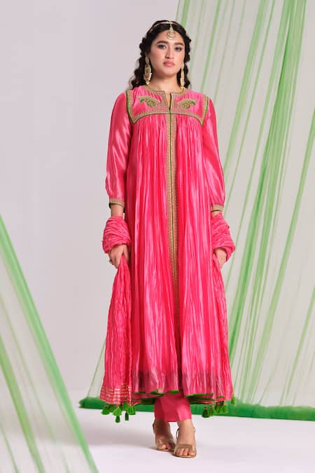 Almaari By Pooja Patel Rangsetu Embroidered Anarkali Set 