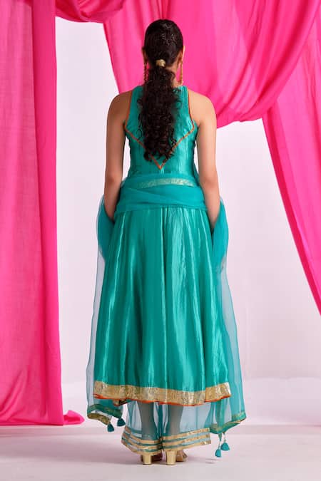 Almaari By Pooja Patel Rangmehal Embroidered Anarkali Set 