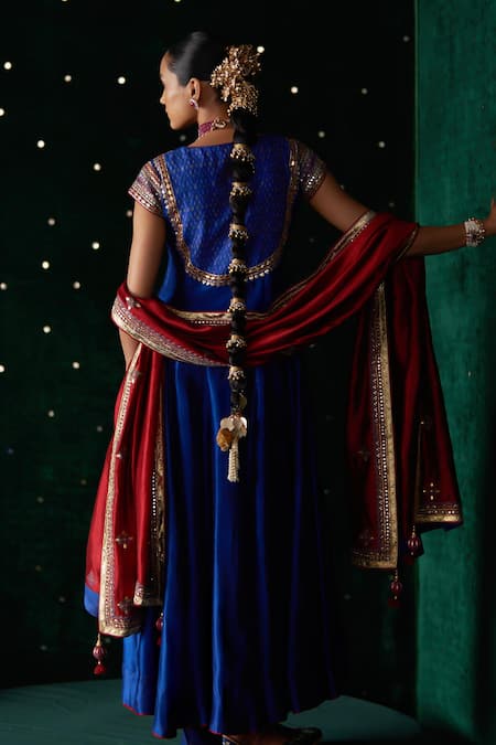 Almaari By Pooja Patel Mandolin Embroidered Anarkali Set 