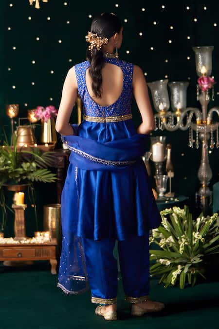 Almaari By Pooja Patel Mridang Embroidered Anarkali Set 