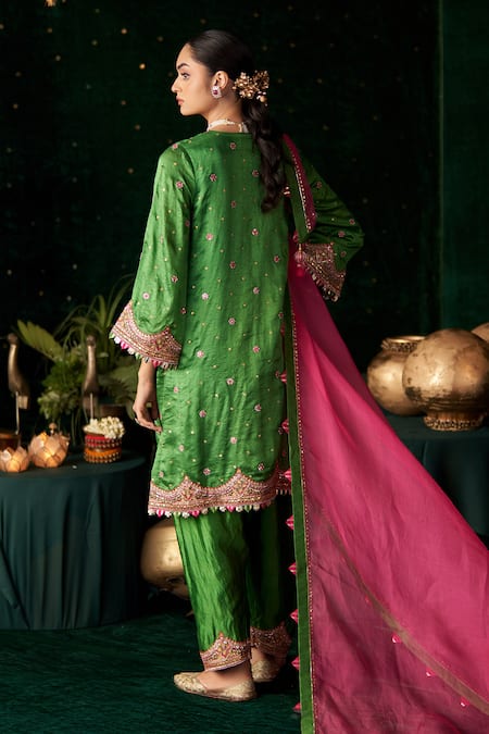Almaari By Pooja Patel Kanjira Embroidered Kurta Set 