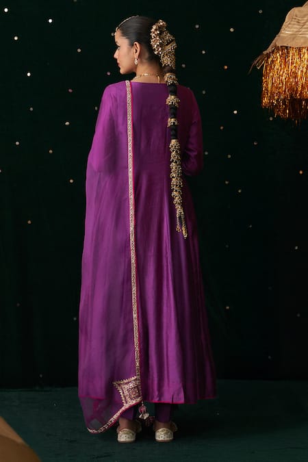 Almaari By Pooja Patel Rabab Embroidered Anarkali Set 