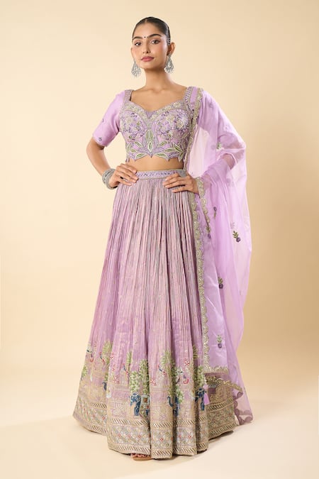 Samyukta Singhania Hand Embroidered Lehenga Set 