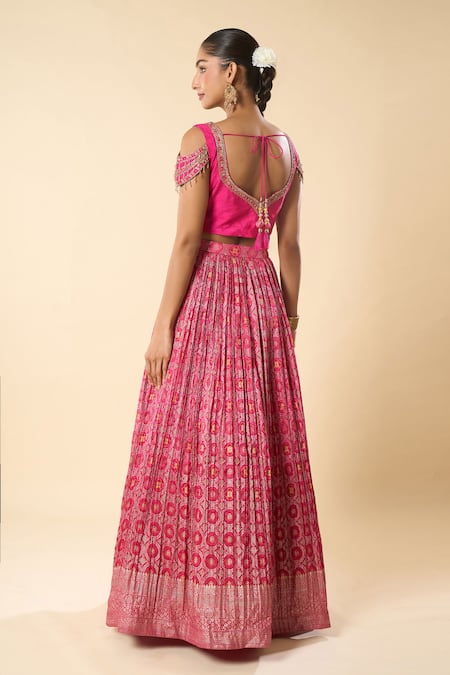 Samyukta Singhania Hand Embroidered Lehenga Set 