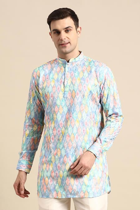 Sayisha Geometric Self Design Pure Cotton Kurta  