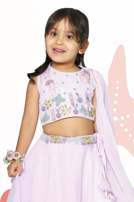 Toddle Kidswear Under The Sea Lehenga Set With Dupatta 