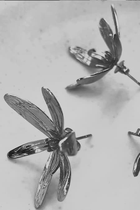 KEFI-CO Fiore Silver Stud Earrings 