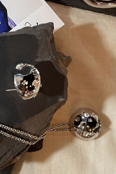 KEFI-CO Pallas Silver Stud Earrings 