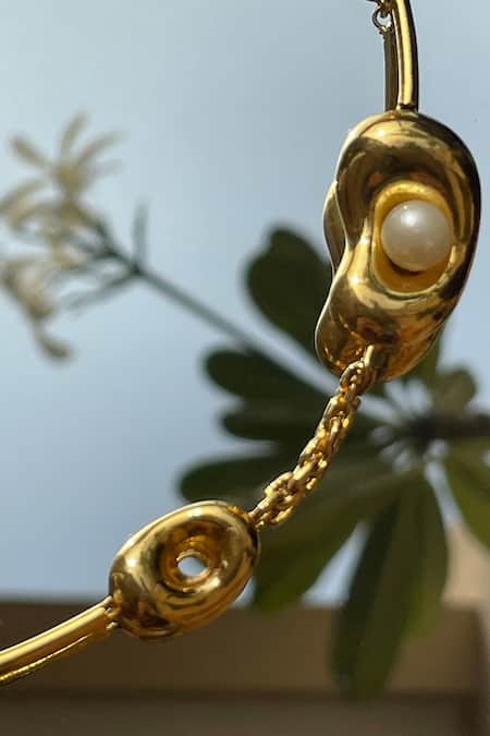 Buy_KEFI-CO_Gold Plated Pearls Cosmos Bracelet 