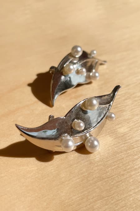 KEFI-CO Ersa Silver Ear Cuffs 