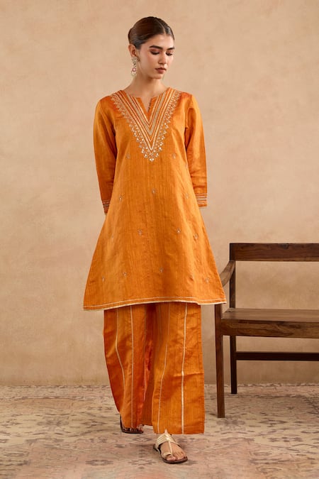 Nero India Dori Embroidered Kurta With Pant 