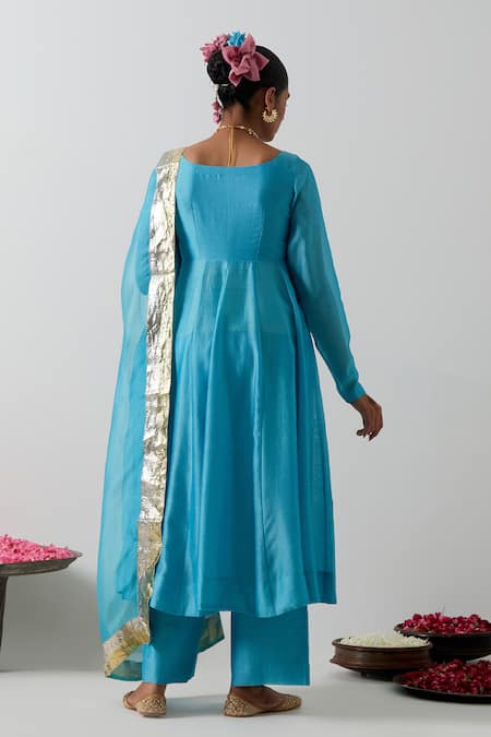 Vinusto Zardozi Embroidered Corset Anarkali Set 