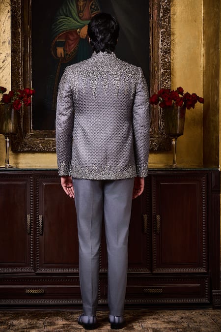 Histori Embroidered Jodhpuri Bandhgala & Pant Set 