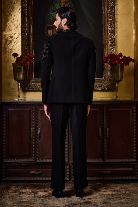 Histori Crystal Embroidered Bandhgala With Pant 