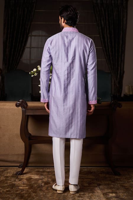 Histori Resham & Beadwork Embroidered Kurta With Pant 