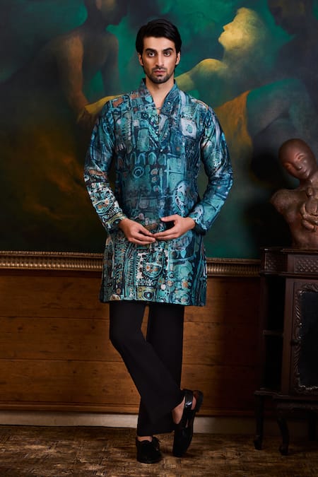 Histori Printed Kurta & Cotton Lycra Pant 