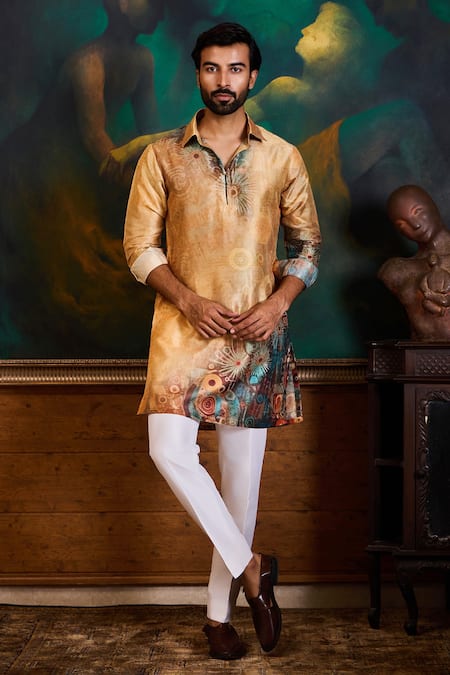 Histori Printed Kurta & Cotton Lycra Pant Set 