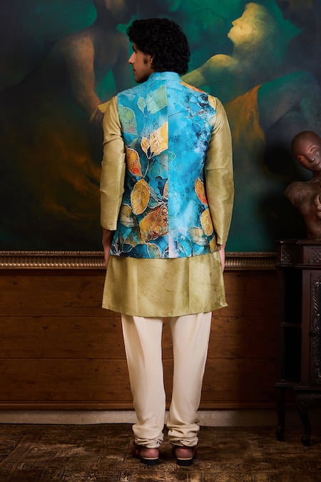 Histori Printed Bundi Kurta Set  