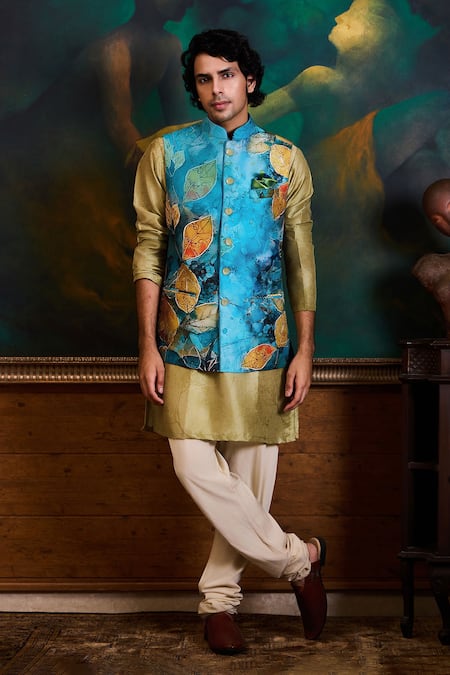 Histori Printed Bundi Kurta Set  