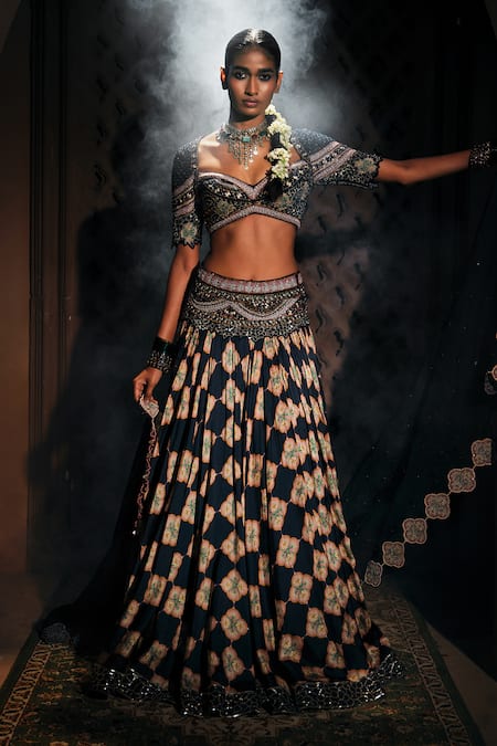 Mukta Sabharwal Meher Embroidered Lehenga Set 