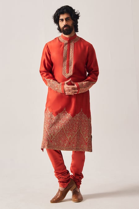 Wabi Sabi By Anshum-Ritesh Floral Dome Embroidered Kurta & Churidar 