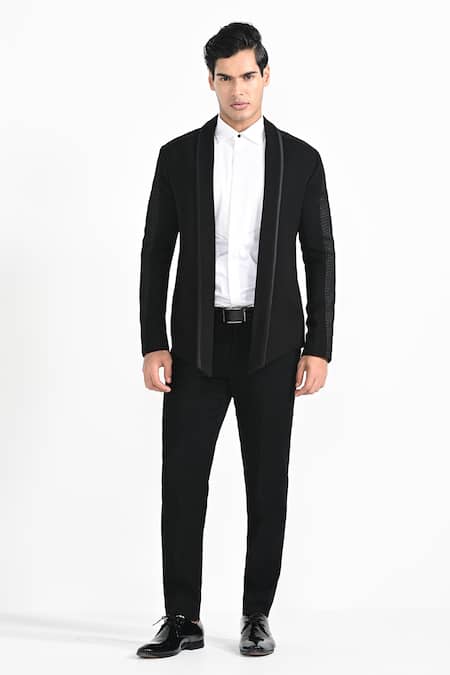 Kalpana Naik Pintuck Manipulated Blazer Set 