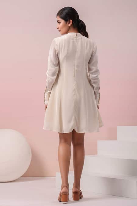 Naintara Bajaj Turtle Neck A-line Dress 