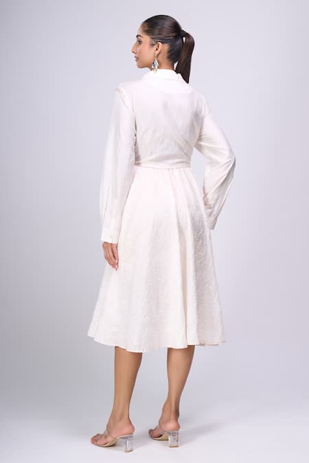 Divyam Mehta Collared Midi Dress 