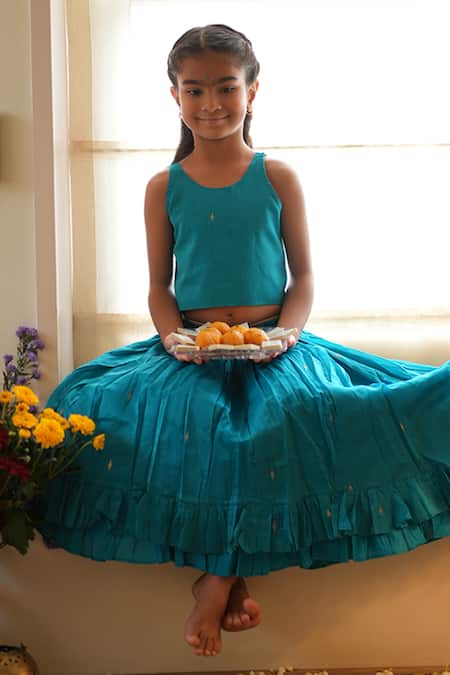 Love The World Today Nilima Choli & High-Low Lehenga Set 