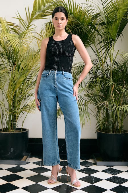 Kay Kay Stella Studded Tank & Pant Set 