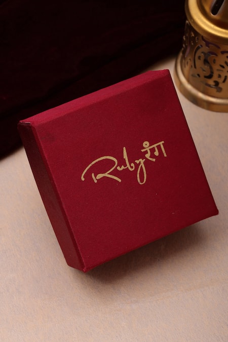 Ruby Raang_Gold Plated Kundan And Pearl Embellished Necklace _Online_at_Aza_Fashions