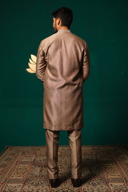 Niloufer By Aasif Ally Cut Dana & Zardozi Handwork Kurta & Pant Set 