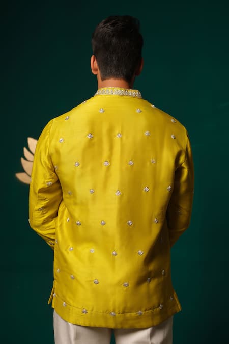 Niloufer By Aasif Ally Zardozi Handwork Short Kurta & Pant Set 