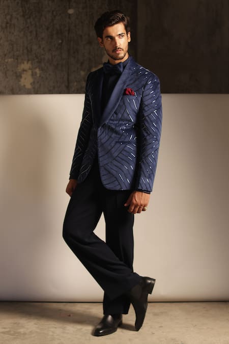 Tisa - Men Embroidered Tuxedo Set 