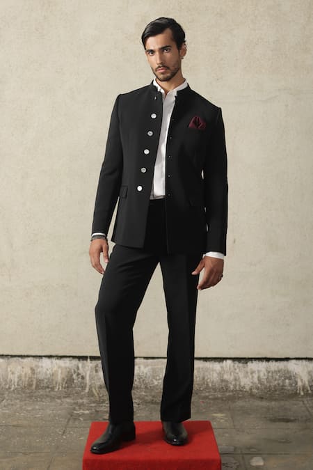 Tisa - Men Signature Button Bandhgala & Trouser Set 