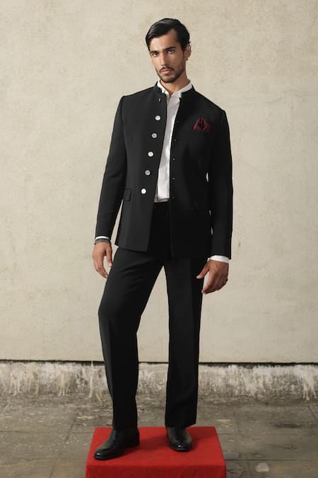 Tisa - Men Signature Button Bandhgala & Pant Set 