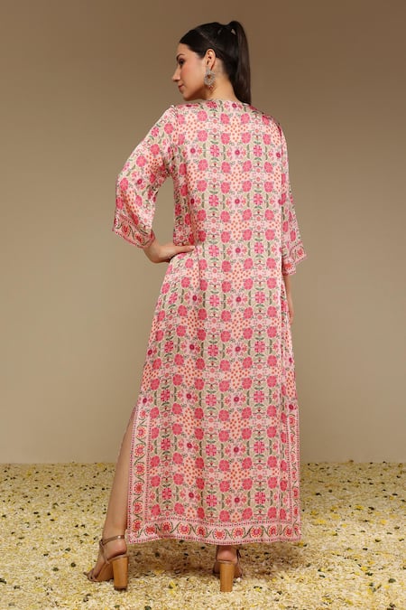 Neha Gursahani Printed & Hand Embroidered Long Kurta 